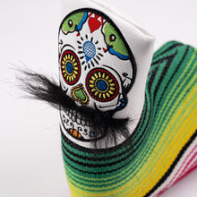 Load image into Gallery viewer, Mustache Sugar Skull - Blade Putter Cover White
