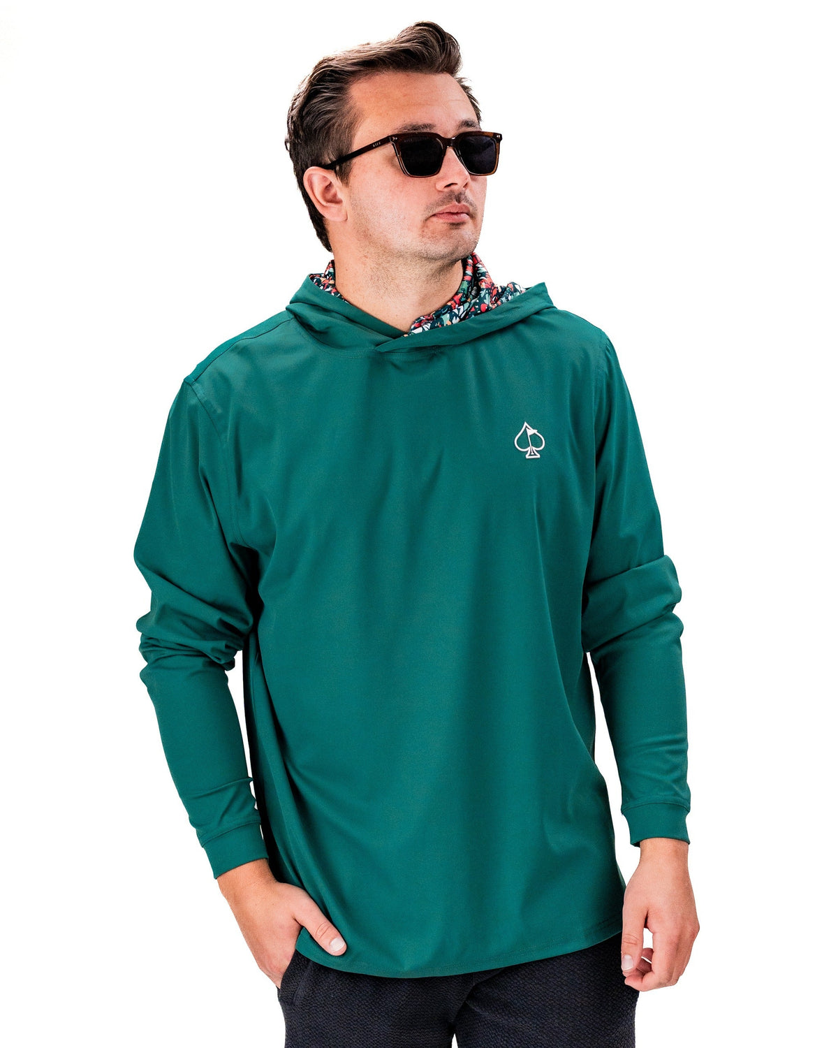 Performance Golf Hoodie - Tiger Shatter Teal