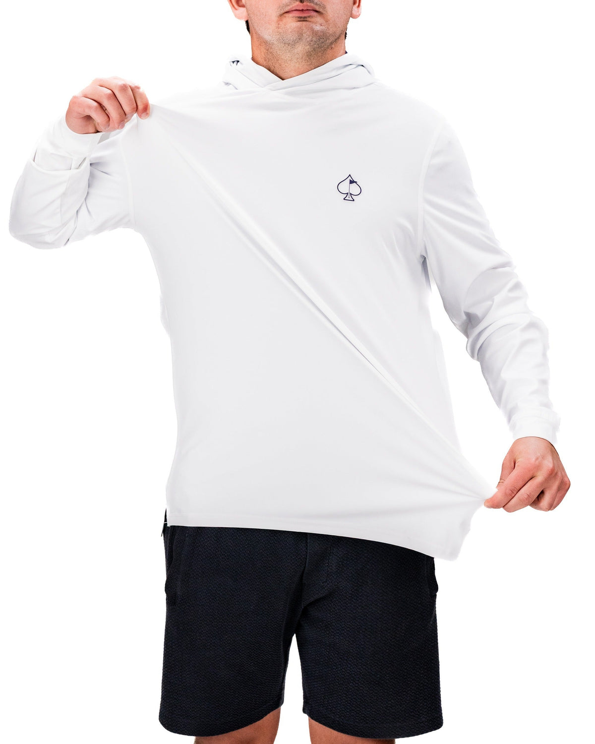 Performance Golf Hoodie - Blue Splatter