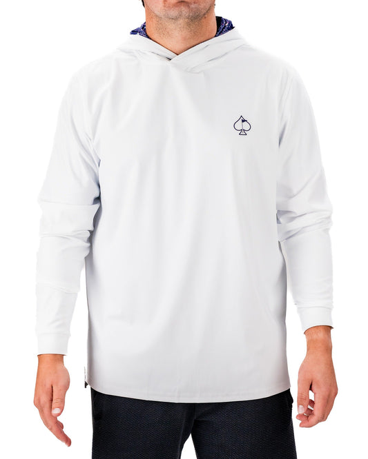 Performance Golf Hoodie - Blue Splatter