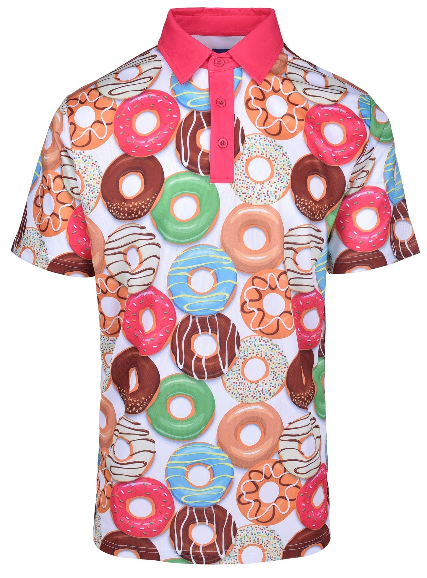 Putt for Dough-nuts Men's Golf Polo Shirt by ReadyGOLF