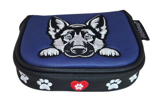 L.A.B. MEZZ OZ Embroidered Center Shaft Putter Cover by ReadyGOLF - German Shepard