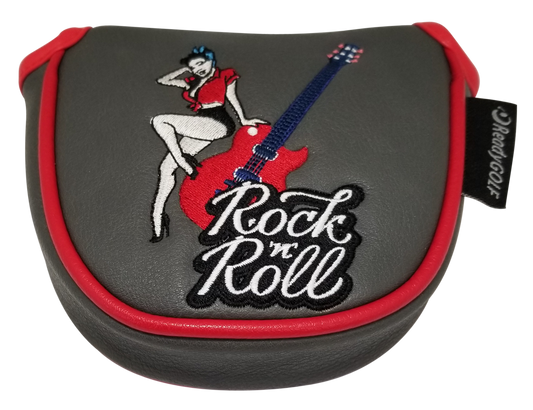 Rock 'N' Roll Embroidered Mallet Putter Cover by ReadyGOLF
