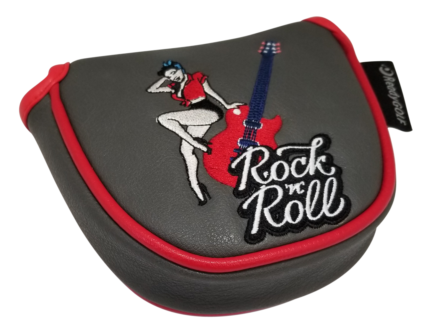 Rock 'N' Roll Embroidered Mallet Putter Cover by ReadyGOLF
