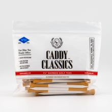Load image into Gallery viewer, Royal Reds | Slender Cigarette-Style Bamboo Golf Tees - 50 Count
