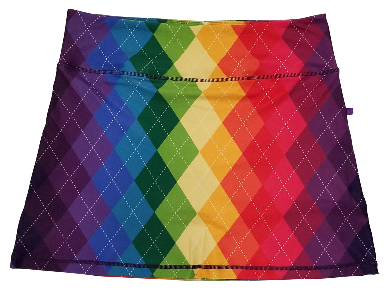 Rainbow Argyle Ladies Active SKORT by ReadyGOLF