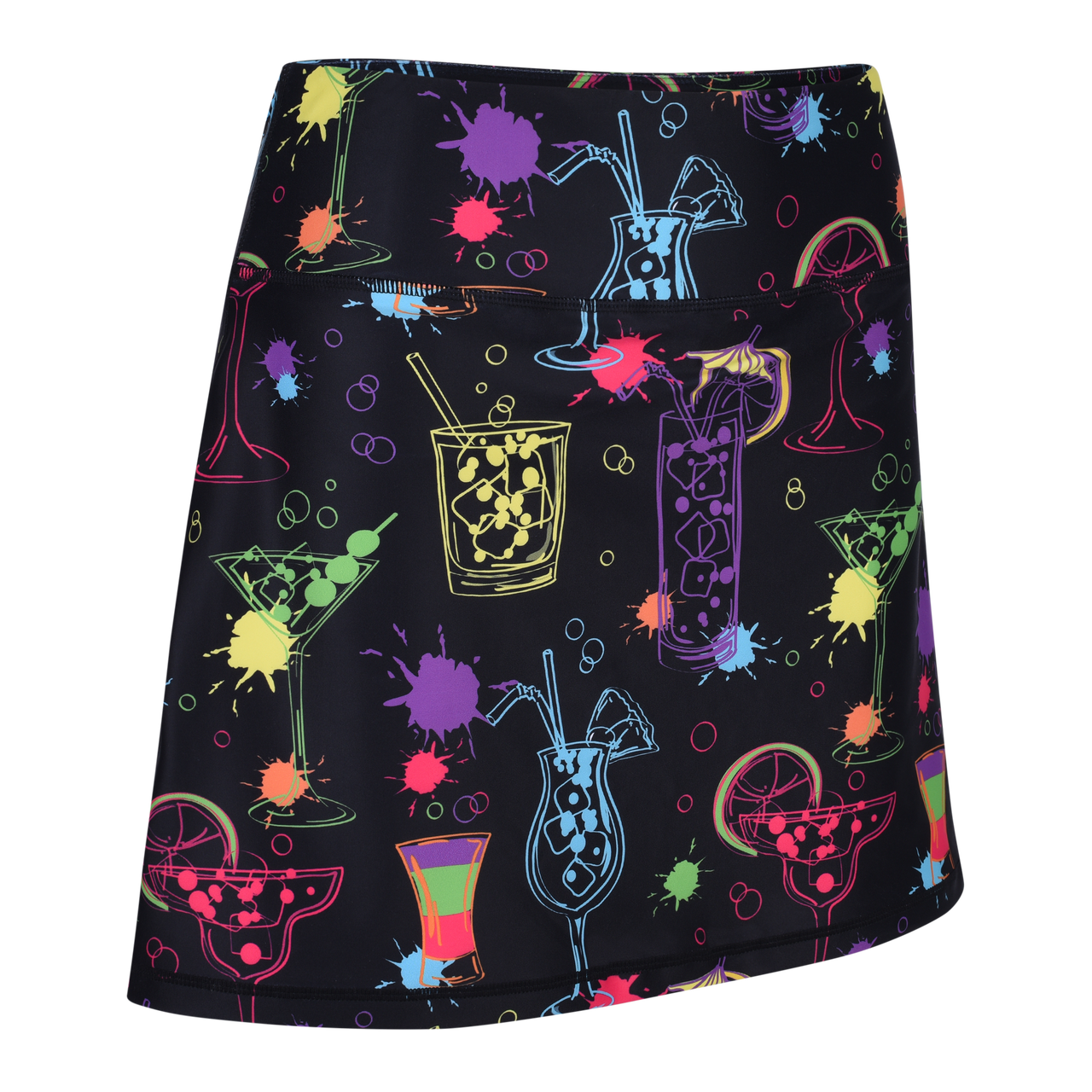 Cocktail Splash Ladies Active SKORT by ReadyGOLF