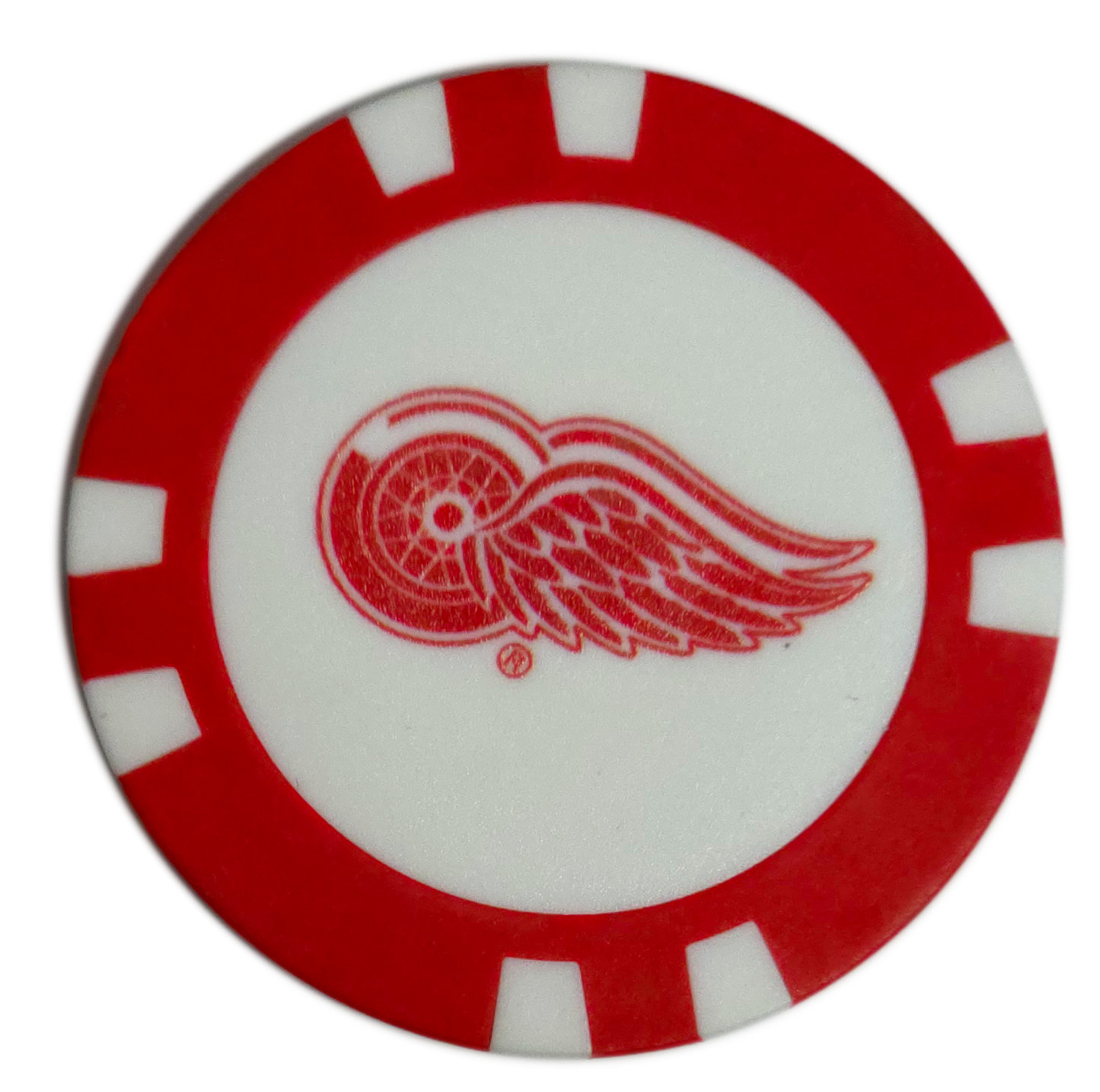 Officially Licensed Detroit Red Wings Poker Chip Golf Ball Marker