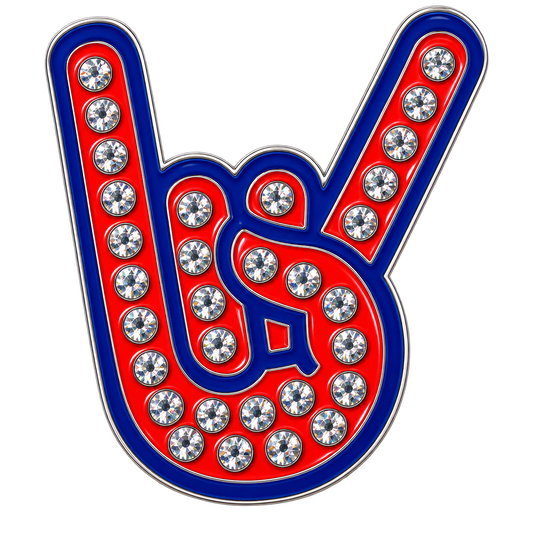 Rock On Hand Gesture Crystal Ball Marker &amp; Hat Clip by ReadyGOLF