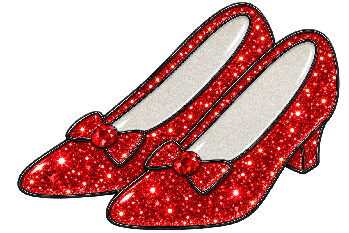 Ruby Slippers Glitter Ball Marker &  Hat Clip by ReadyGOLF