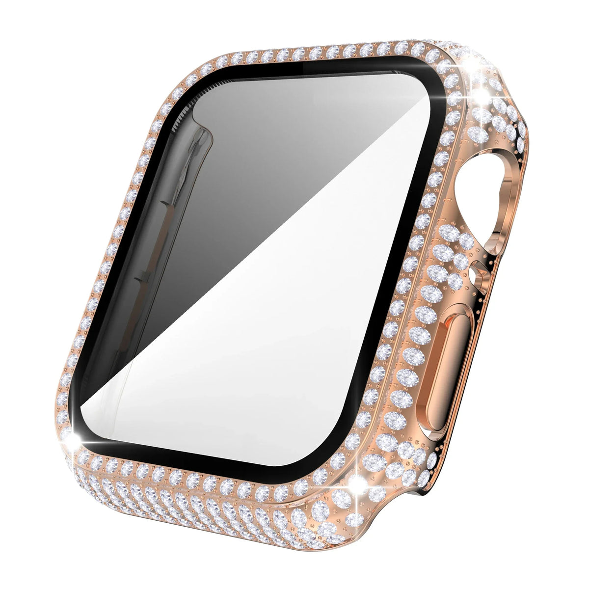 Rhinestone Apple Watch Case with Screen Protector, Series 1-11 & SE