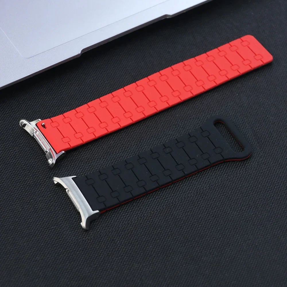 Samsung Galaxy Silicone Link Watch Band – Magnetic for Ultra/Ultra2/Watch8/Watch8 Classic/Watch9