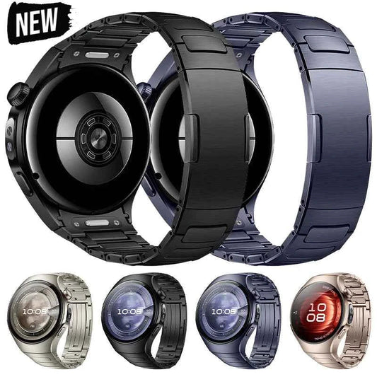Titanium Band for Huawei Watch 5 46mm / 42mm – No-Gap Luxury Metal Bracelet