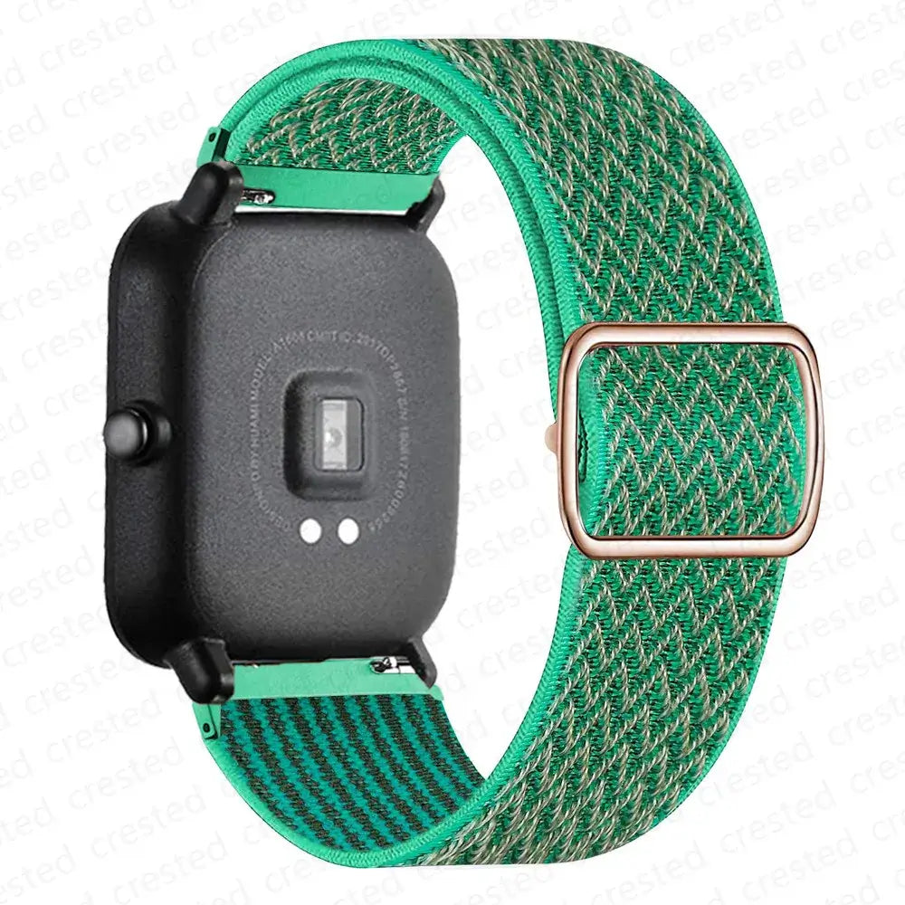 Amazfit Balance, GTR, GTS & Bip Stretch Nylon Loop Band, Slide Buckle