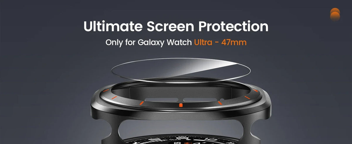 Alloy Case & Tempered Glass for Galaxy Watch Ultra 47mm (2024/2025)