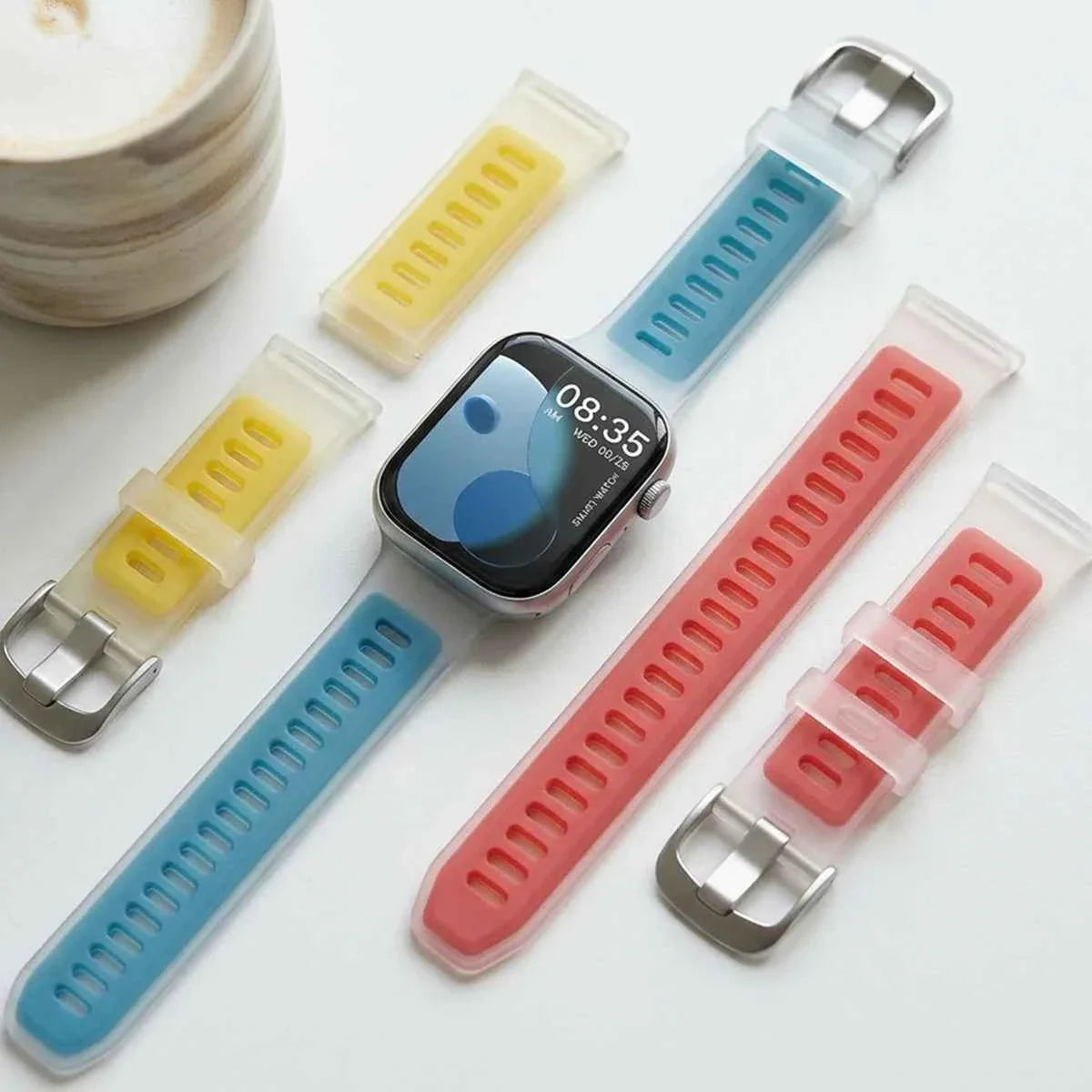 Translucent Jelly Silicone Band for Huawei Watch Fit 5 / Fit 5 Pro / Fit 4 / Fit 4 Pro / Fit 3
