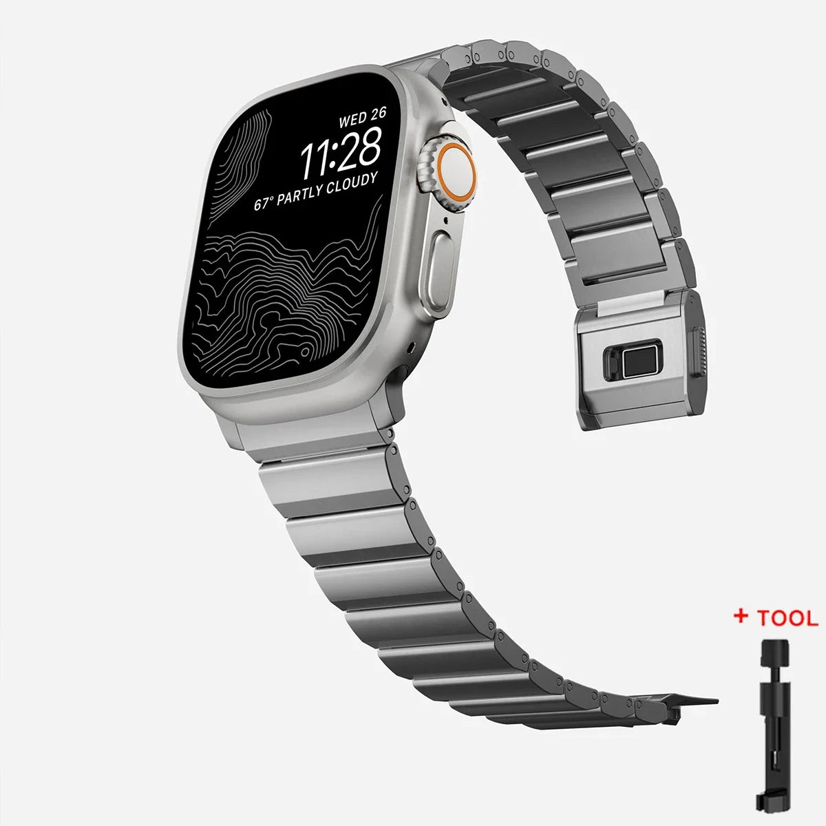 Titanium Magnetic Band for Apple Watch Ultra 1/2/3/4 49mm | Series 10/11/12 42/44/45/46mm
