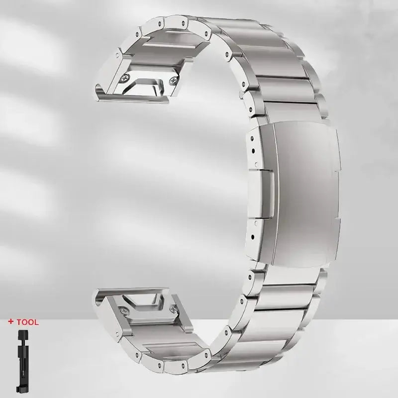 Garmin QuickFit 22/26mm Metal Link Band in Several Link Styles