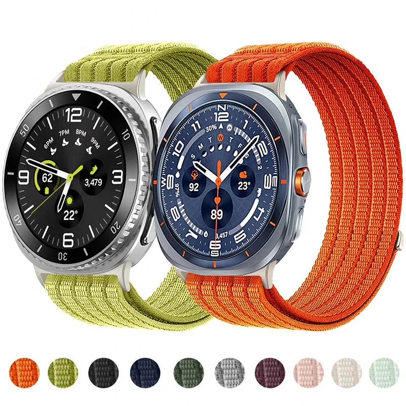 Samsung Galaxy Sport Nylon Woven Loop Watch Band – Watch8/Watch8 Classic/Watch9/Ultra/Ultra2