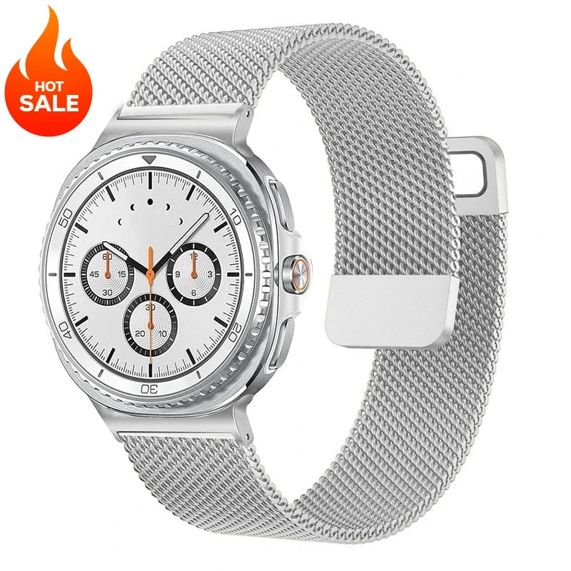 Samsung Galaxy Watch Magnetic Milanese Band | Watch 9 & 8 40mm 44mm / Watch 8 Classic 46mm / Galaxy Ultra 47mm Metal Wristband