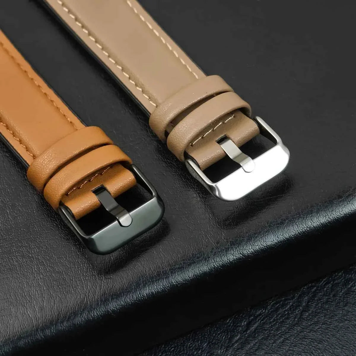 20MM / 22MM Leather Band – Samsung Galaxy Watch 6/5/4, Gear S3 & Huawei GT4 / Amazfit