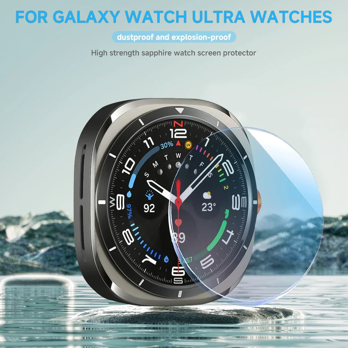 Alloy Case & Tempered Glass for Galaxy Watch Ultra 47mm (2024/2025)