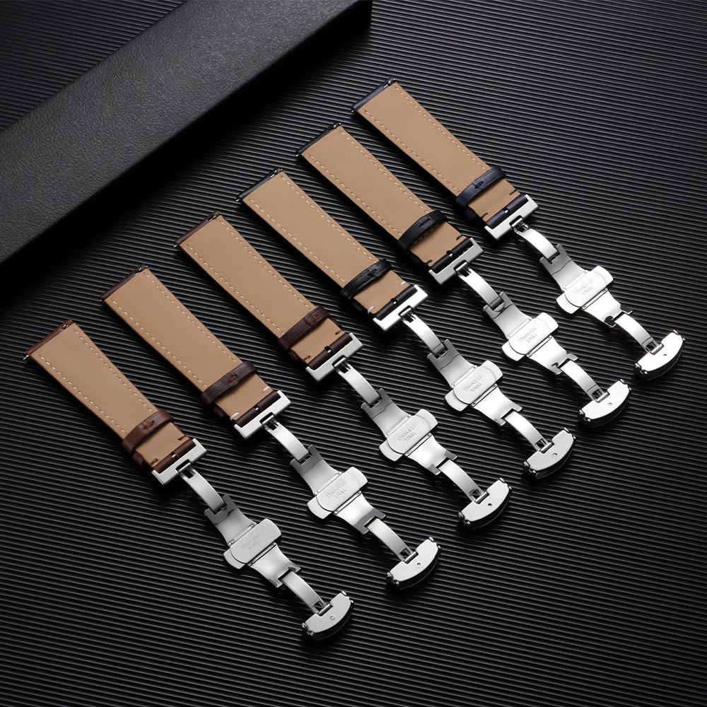 COROS PACE & APEX Leather Band with Butterfly Clasp
