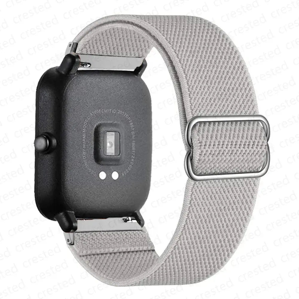 Amazfit Balance, GTR, GTS & Bip Stretch Nylon Loop Band, Slide Buckle