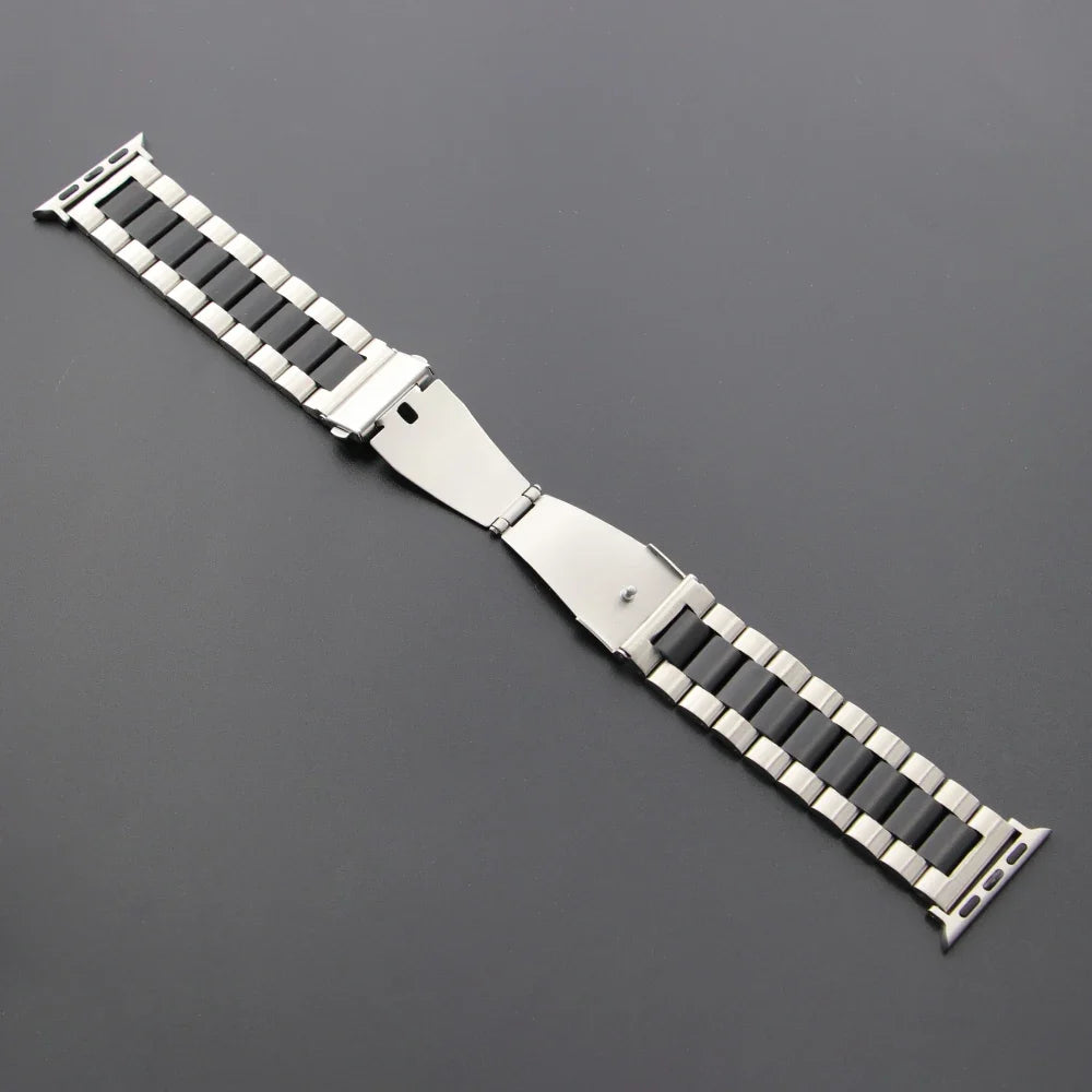 Stainless Steel Strap for Apple Watch Ultra 3/2/1 49mm – Series 11/10/9/8/7/6/SE/5/4/3 46/45/44/42/41/40/38mm