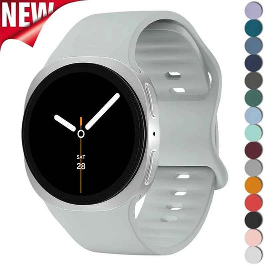 Silicone Band for Samsung Galaxy Watch 9 & 8 40mm 44mm & Classic 46mm | Sport Replacement Strap