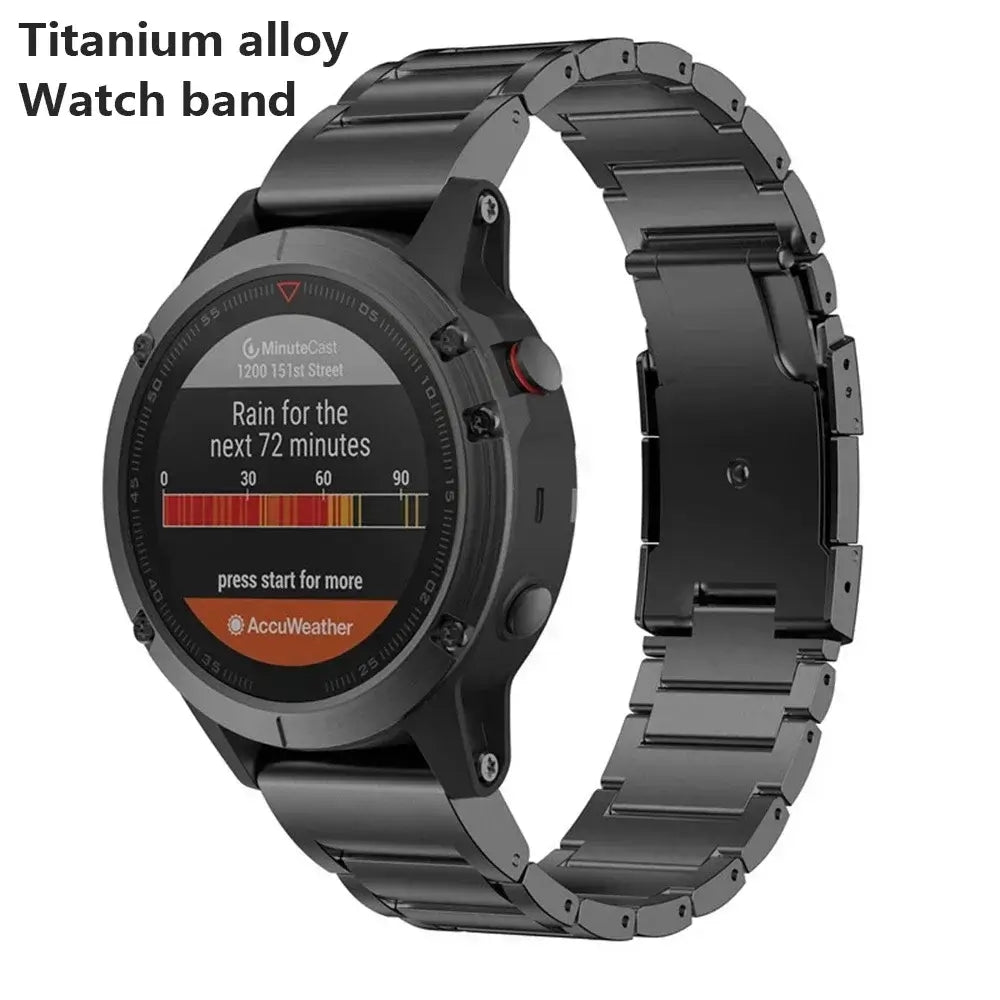 Garmin QuickFit 22/26mm Metal Link Band in Several Link Styles