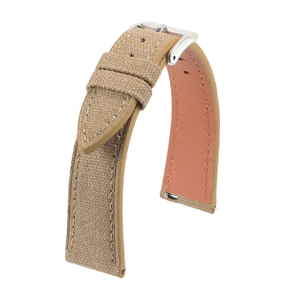 Motorola Moto Watch Slim Canvas Band with Leather Lining