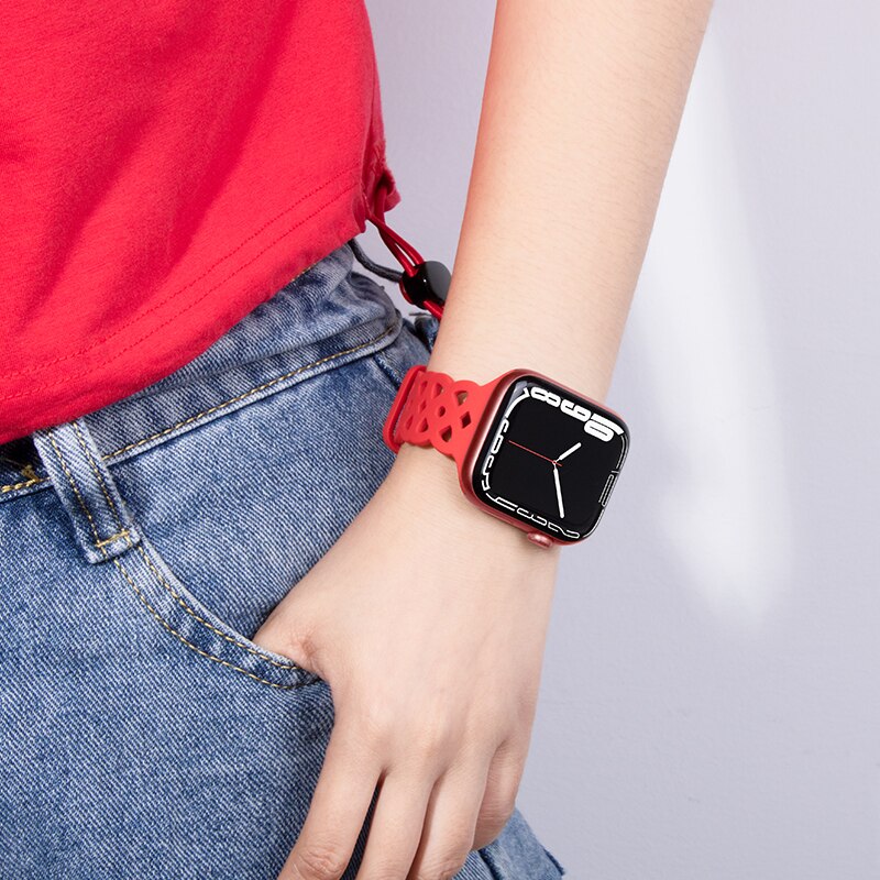 Silicone Strap Apple Watch Band Series - Stylish Comfort & Compatibility