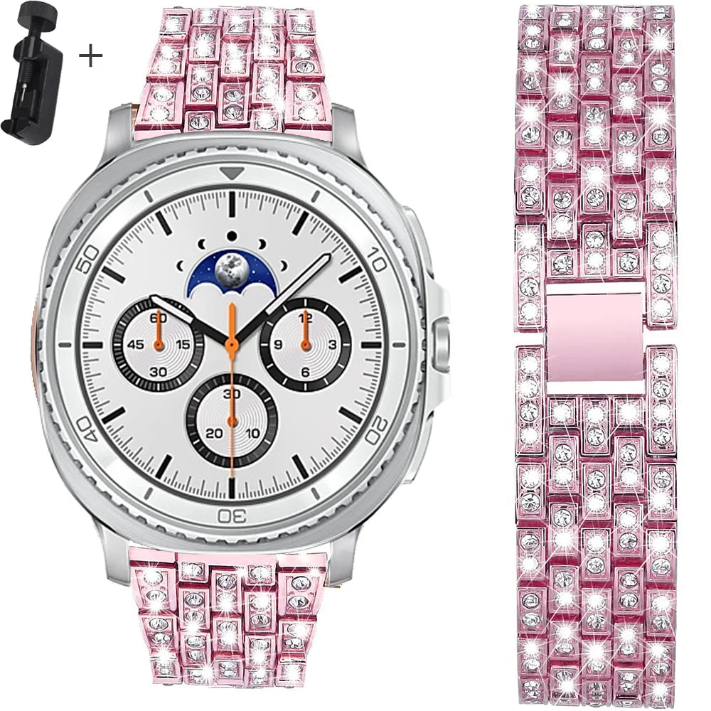 Samsung Galaxy Diamond Stainless Watch Band - Watch8/Watch8 Classic/Watch9