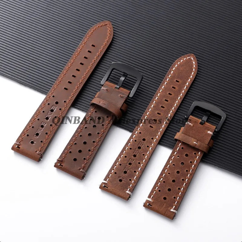 COROS PACE & APEX Perforated Leather Band, Stitching Options