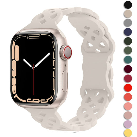 Silicone Strap Apple Watch Band Series - Stylish Comfort & Compatibility
