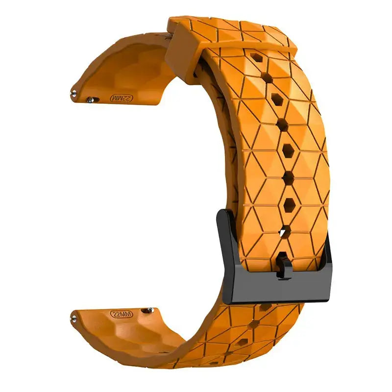 Amazfit Balance, GTR, GTS & Bip Geometric Silicone Band, Black Buckle