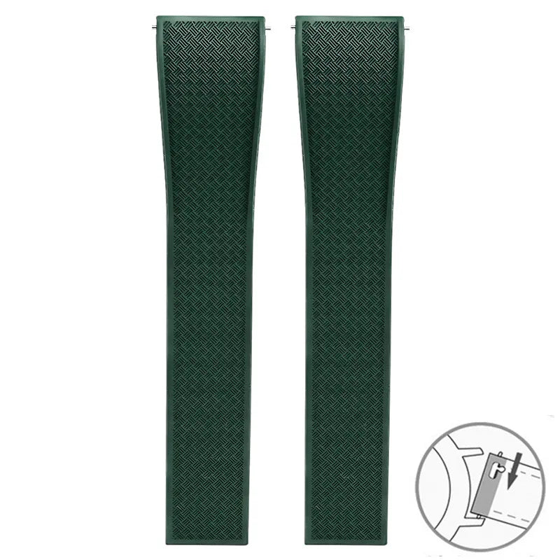Polar Vantage, Grit X & Ignite FKM Rubber Band with Folding Clasp