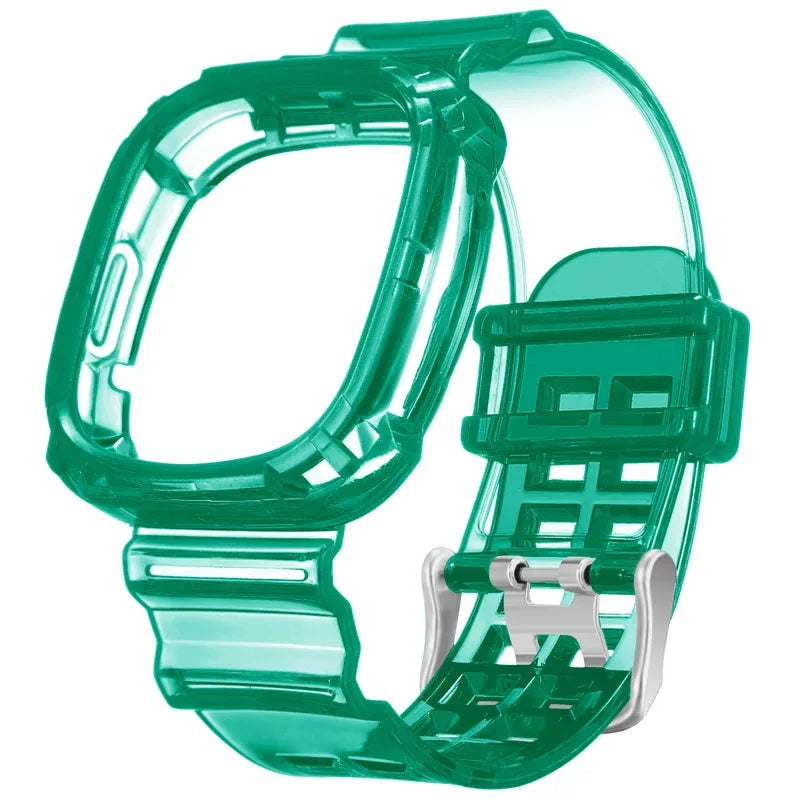 Fitbit Versa 4 & Versa 3 Clear Band with Built-In Case