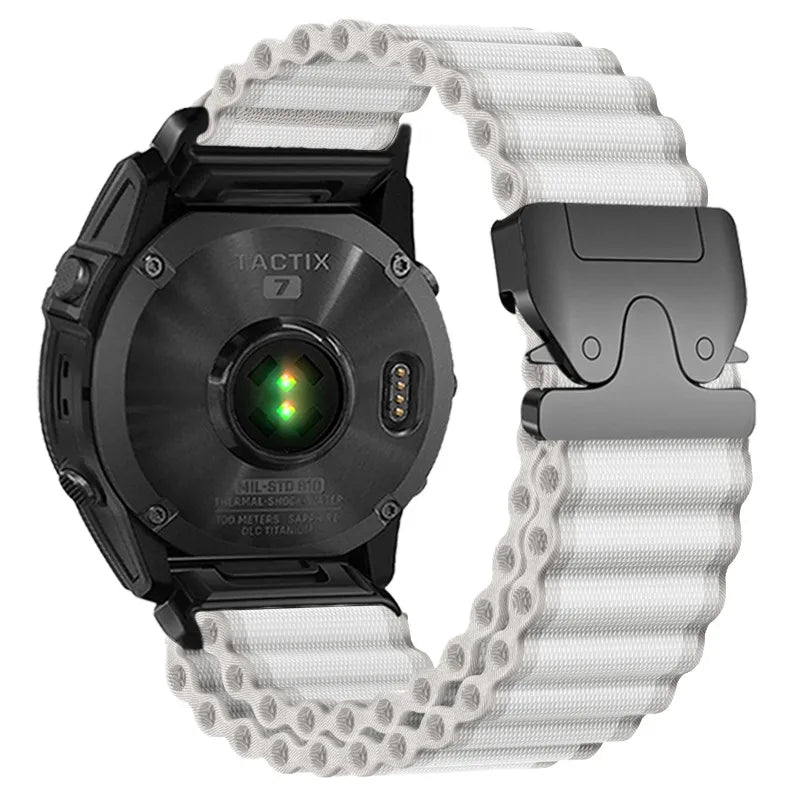 Garmin QuickFit 20/22/26mm Parachute Nylon Band with Hook Buckle