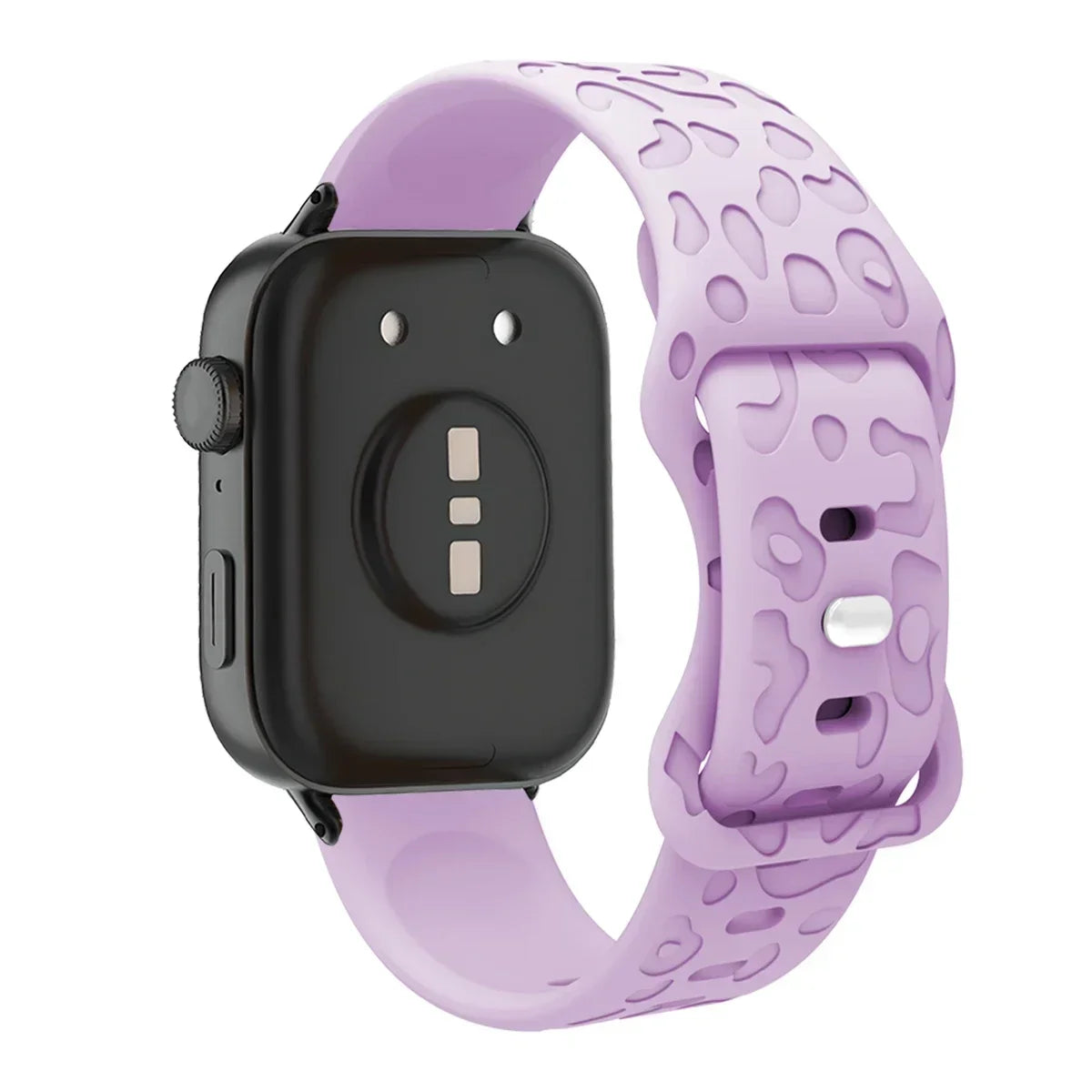 Leopard Engraved Silicone Watch Band for Huawei Watch Fit 4 / 4 Pro / Fit 3 / Fit 2