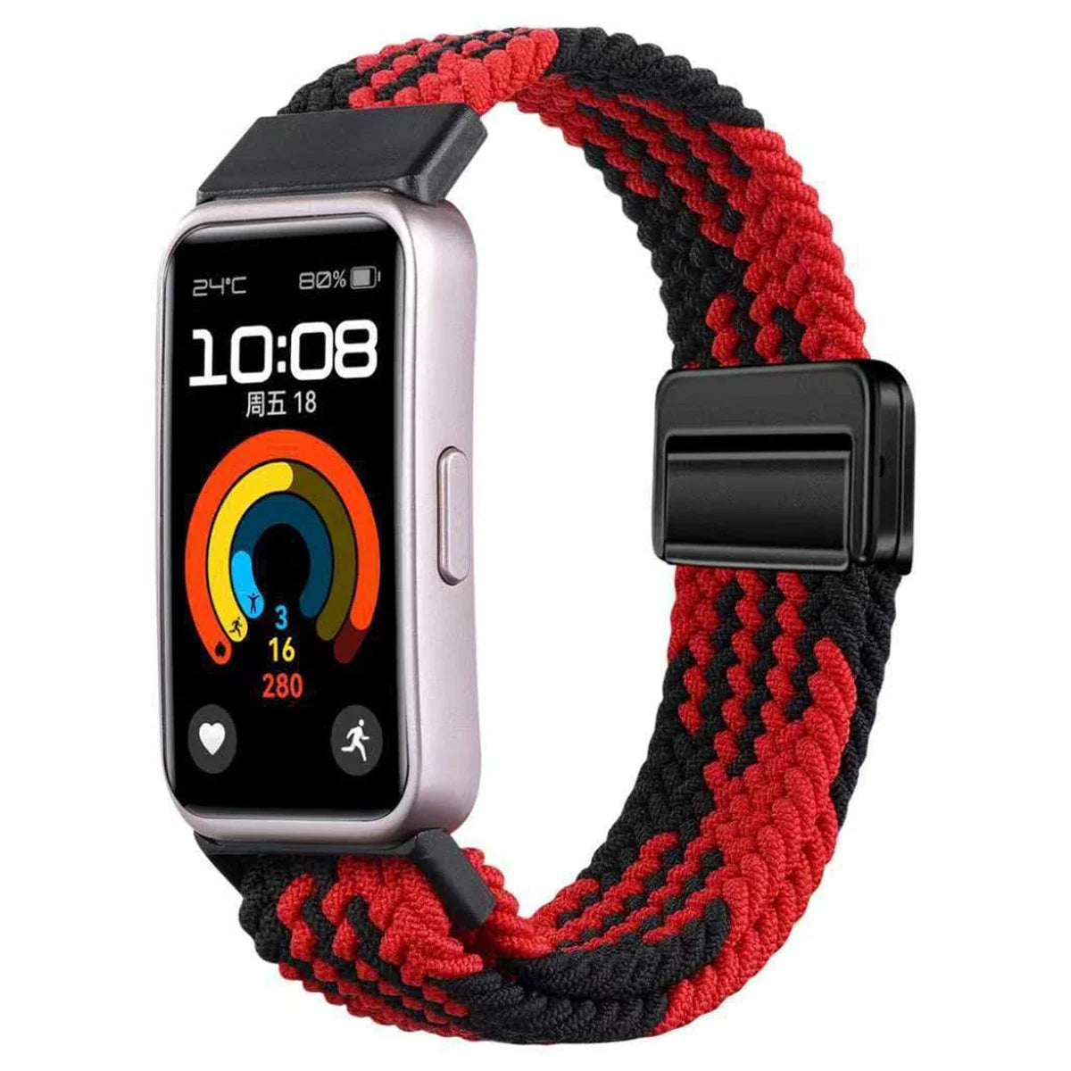 Magnetic Nylon Loop Band for Huawei Band 10 / 9 / 8