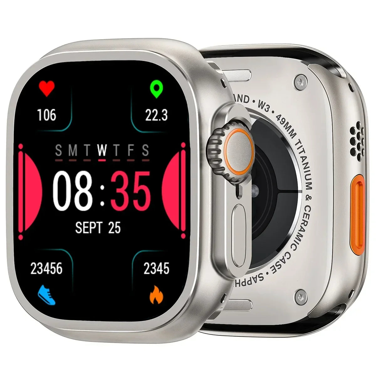 Metal Alloy Case for Apple Watch Series 11/10/9/8/7/6/SE/5/4 – Upgrade to Ultra 1-2 49mm Look