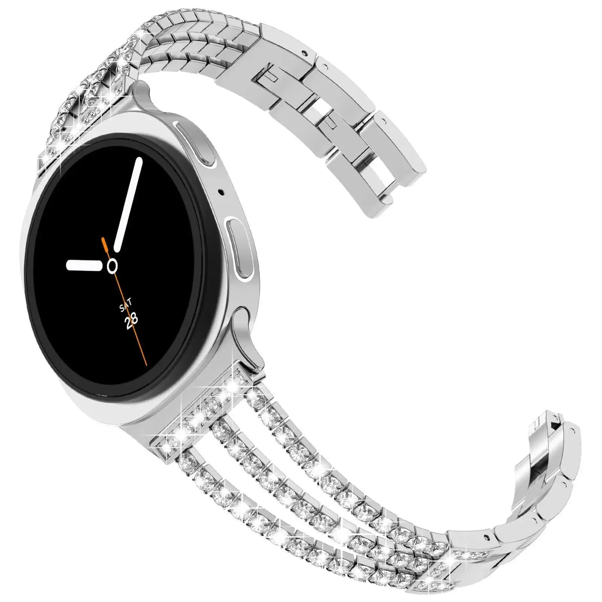 Samsung Galaxy Stainless Steel Diamond Watch Band - Watch8/Watch8 Classic/Watch9