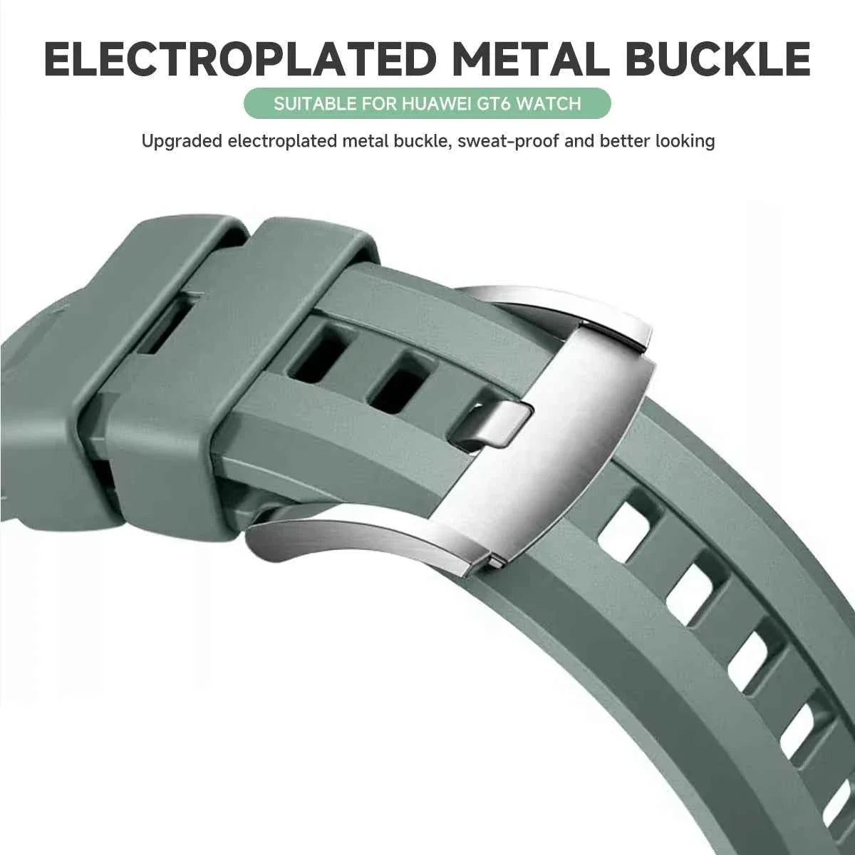 22mm Silicone Sport Band for Huawei Watch GT6 Pro / GT5 / GT4 & CMF Watch Pro