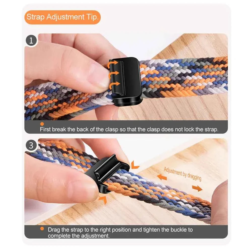 Nylon Braided Loop Band for Huawei Watch Fit 4 / Fit 4 Pro / Fit 3 – Magnetic Adjustable