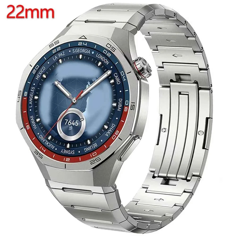 22MM Luxury Stainless Steel Band for Huawei Watch GT5 Pro / GT5 / GT4 46mm
