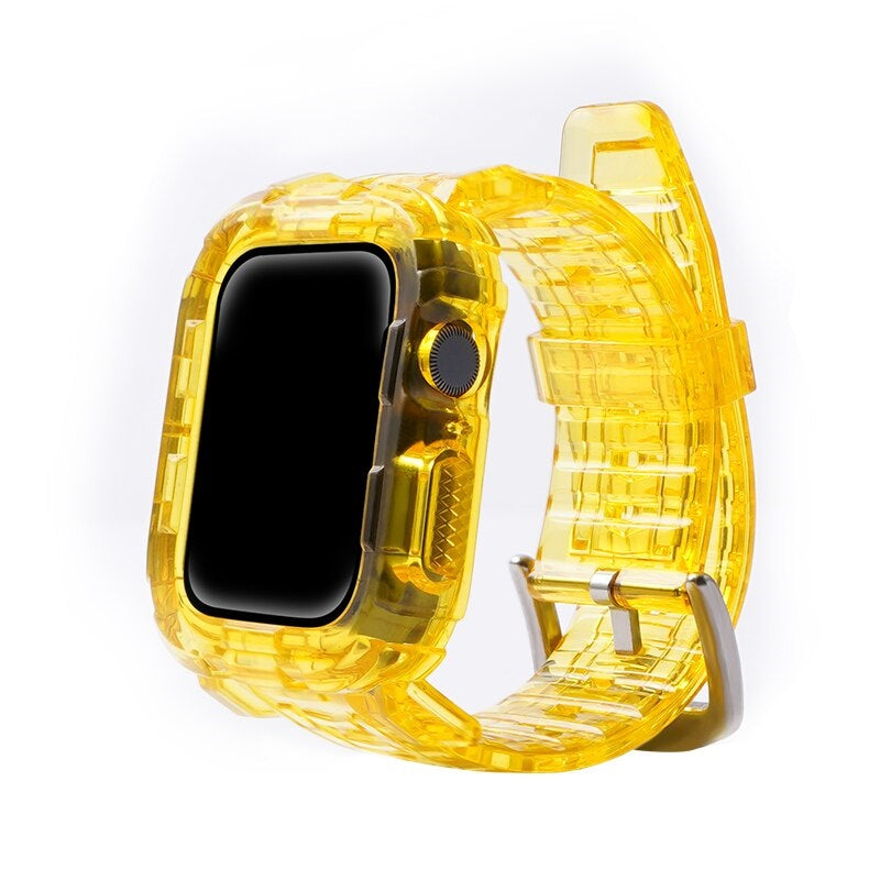 Apple Watch Silicon Band+Case - Stylish Protection for Your Device