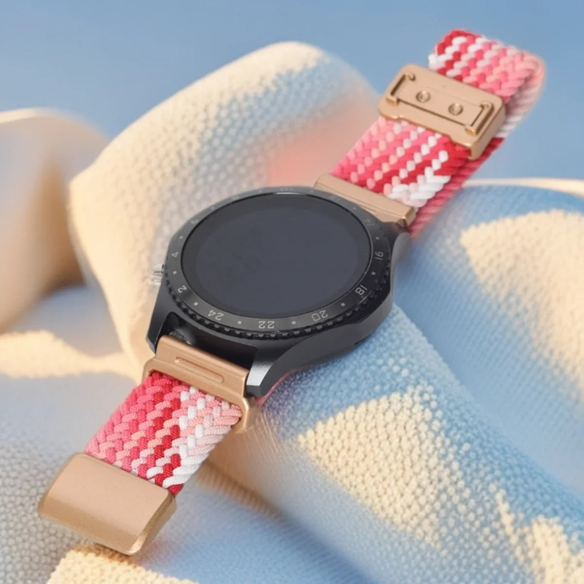 Garmin 18/20/22mm Quick Release Braided Nylon Magnetic Band