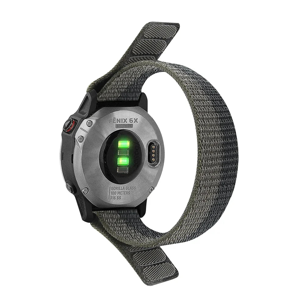 Garmin QuickFit 22/26mm Soft Nylon Hook-and-Loop Sport Band